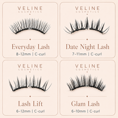 Veline LashClip Kit 4 lash styles – magnetic lash collection