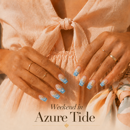 Azure Tide Press-On Nails