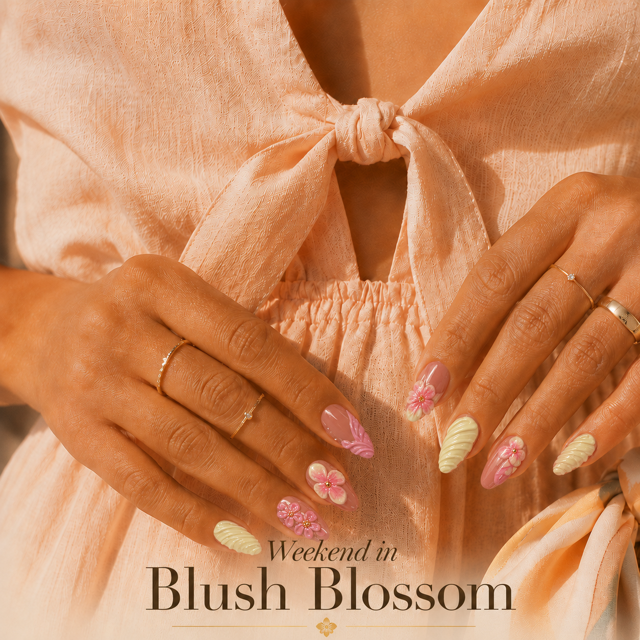 Blush Blossom Press-On Nails