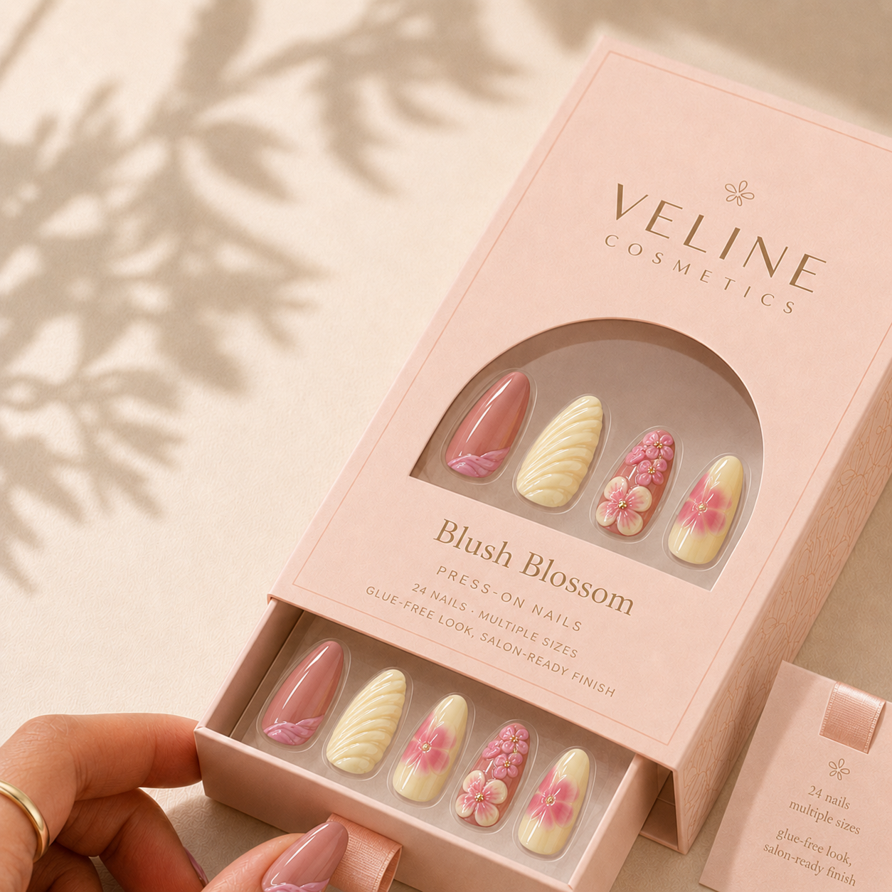 Blush Blossom Press-On Nails