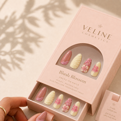 Blush Blossom Press-On Nails