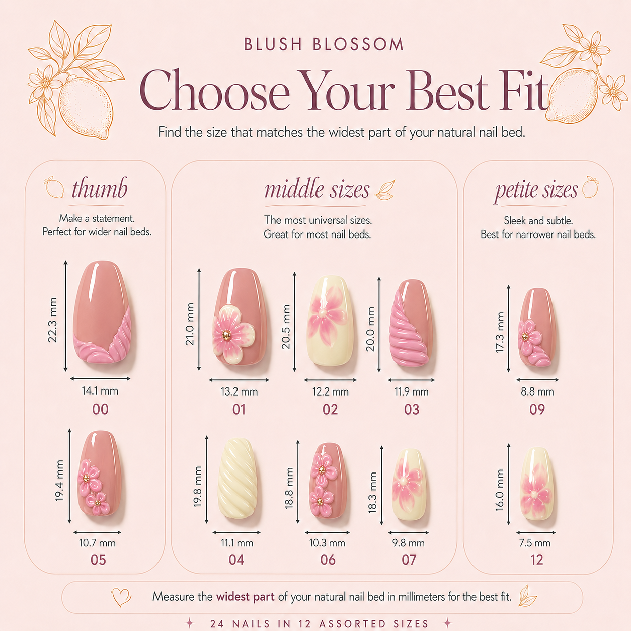 Blush Blossom Press-On Nails