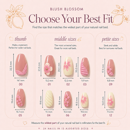 Blush Blossom Press-On Nails