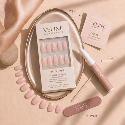 Blush Veil Press-On Nails