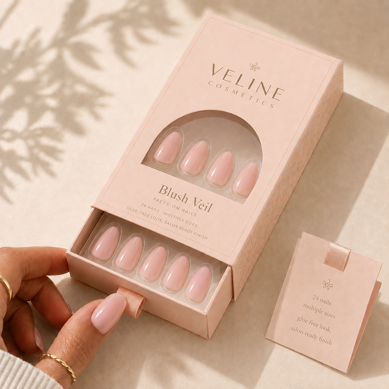 Blush Veil Press-On Nails