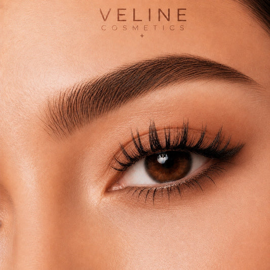 Veline Date Night Lash close-up result – glamorous magnetic lashes no glue