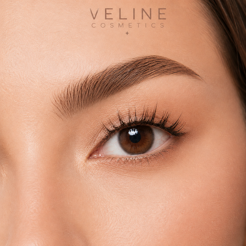 Veline Lash Lift close-up result – lengthening magnetic lashes no glue