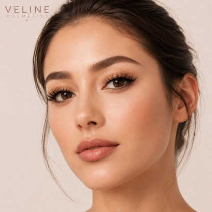 Veline Glam Lash model natural look – full glam magnetic lashes