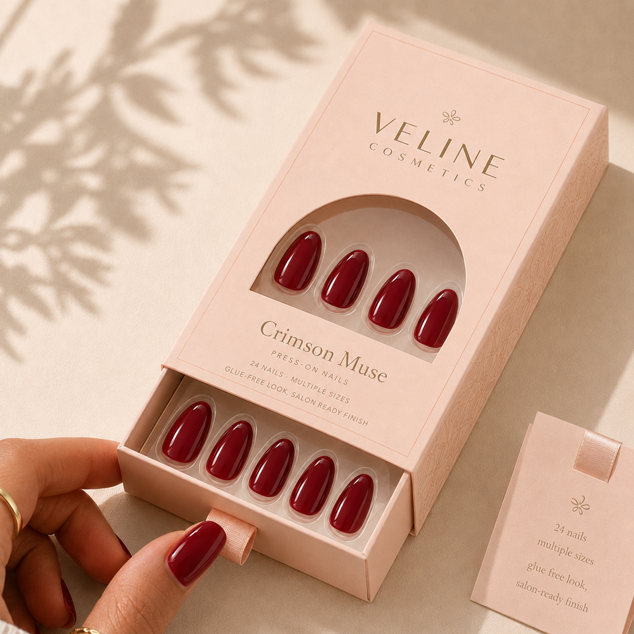 Crimson Muse Press-On Nails
