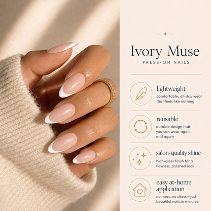 Ivory Muse Press-On Nails