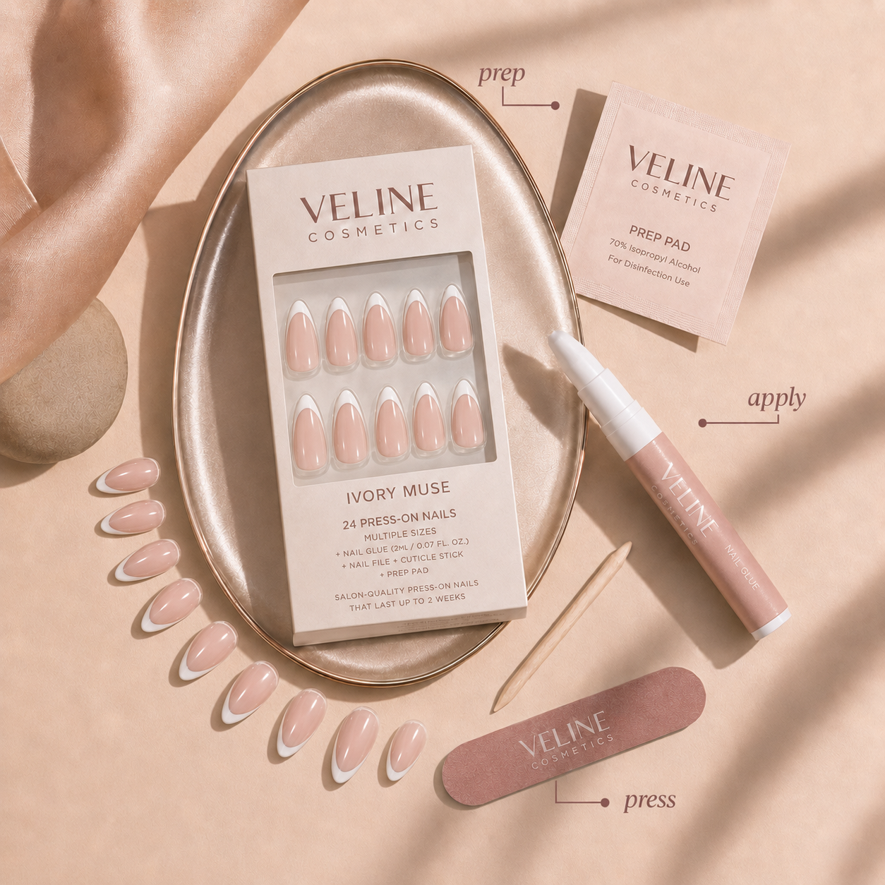 Ivory Muse Press-On Nails