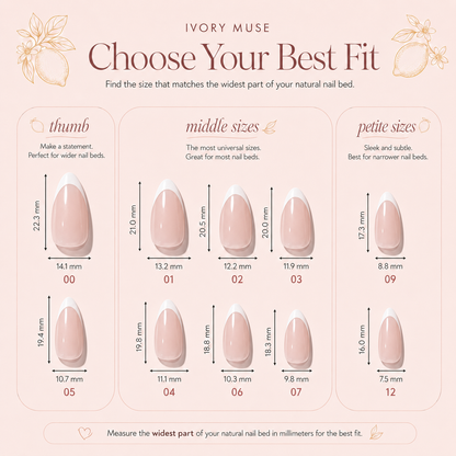 Ivory Muse Press-On Nails