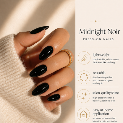 Midnight Noir Press-On Nails