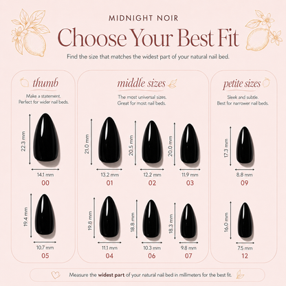 Midnight Noir Press-On Nails