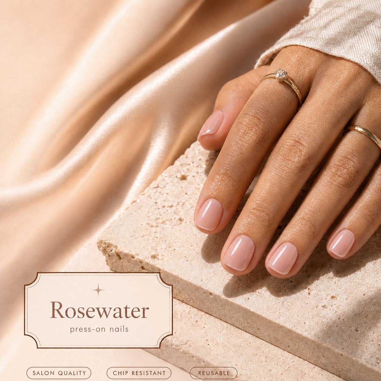 Rosewater Press-On Nails