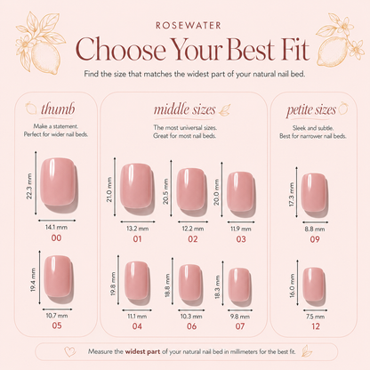 Rosewater Press-On Nails