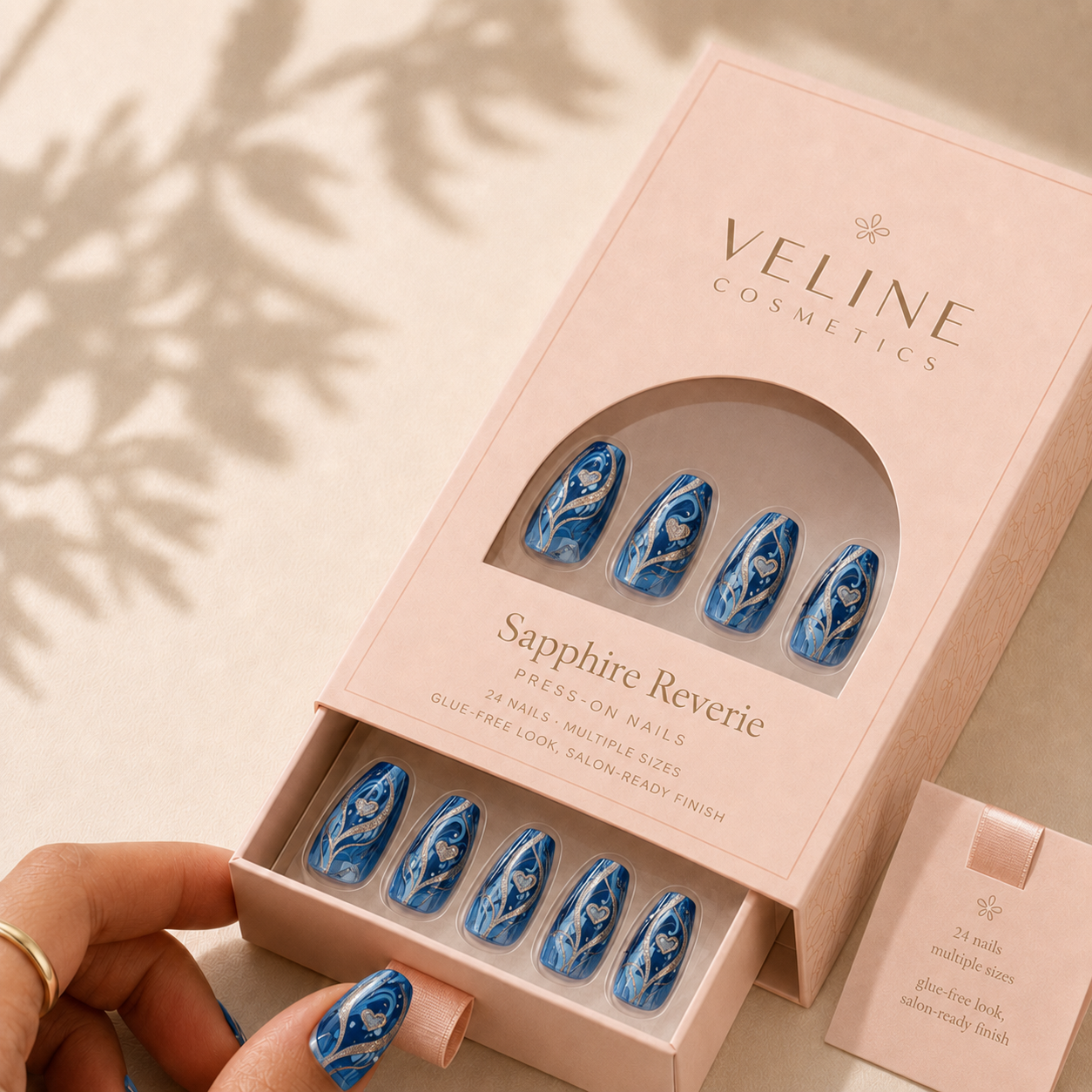 Sapphire Reverie Press-On Nails