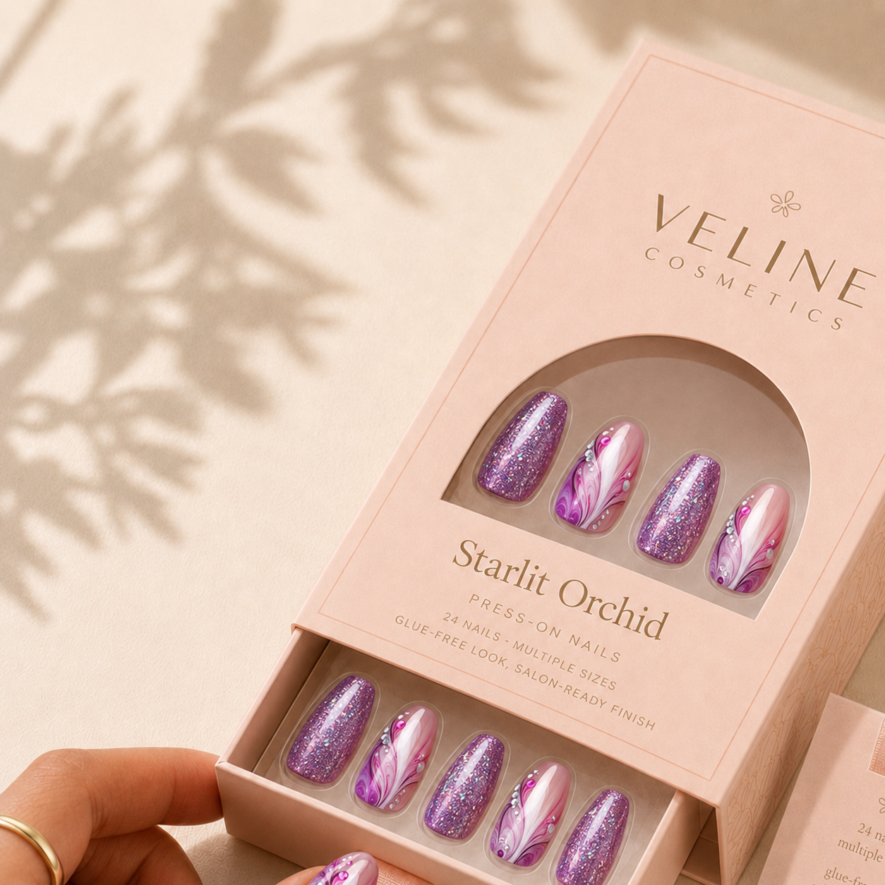 Starlit Orchid Press-On Nails
