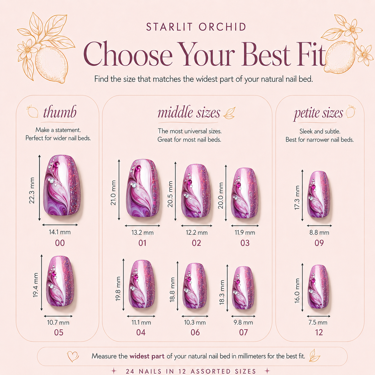 Starlit Orchid Press-On Nails