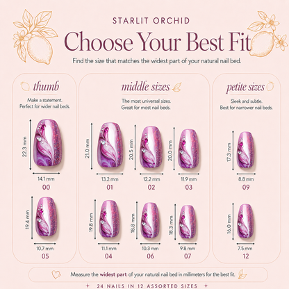 Starlit Orchid Press-On Nails