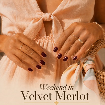 Velvet Merlot Press-On Nails